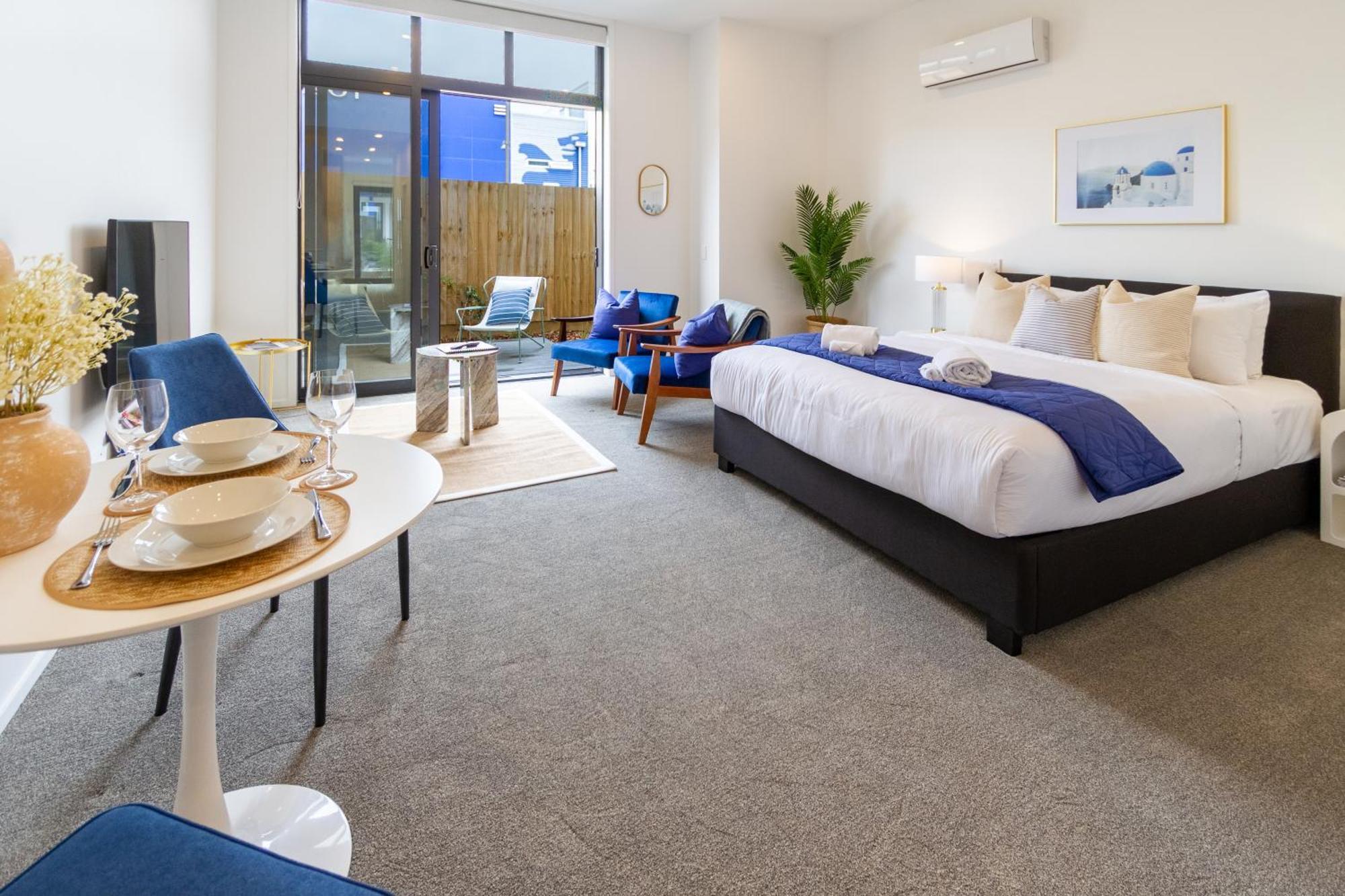 Central Christchurch Santorini Style 1Br Studio Zewnętrze zdjęcie